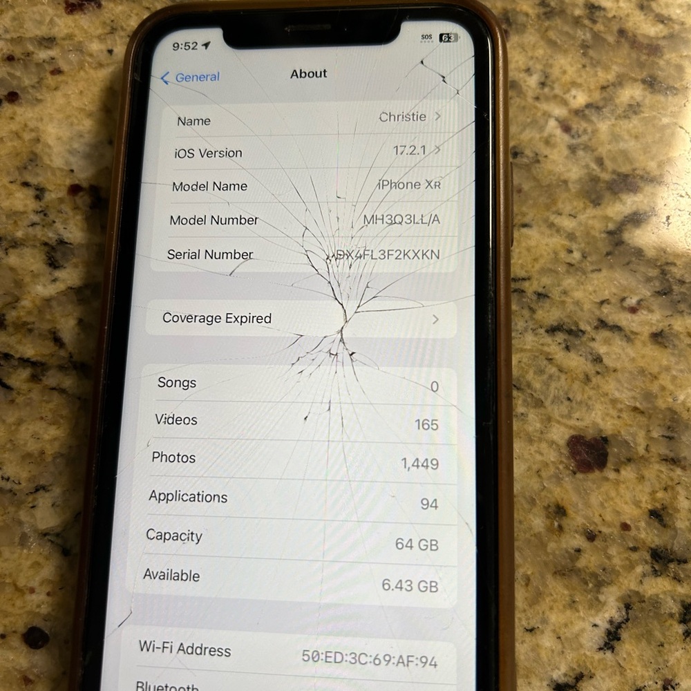 Apple iPhone XR with Black Screen Protector